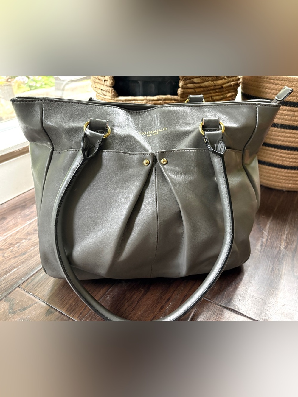 Tignanello leather tote